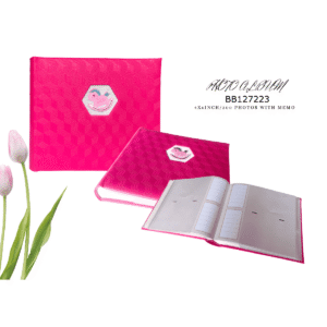 Baby Girl Leather Album 200 Memo Page 4"X6"