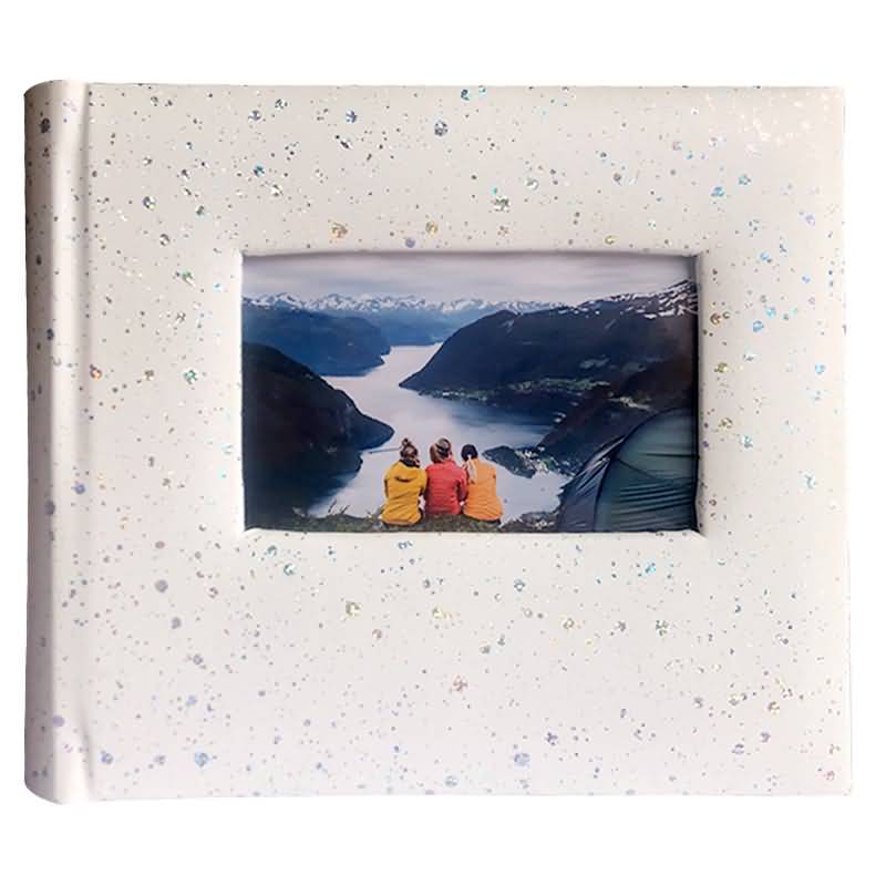 Photo Album Dot Leather 200 Memo Pockets