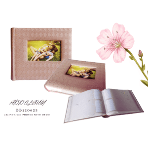 Family Album Pink Grid 200 Memo Photo 4"x6"
