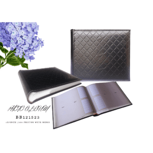 Leather Photo Album Vintage  200 Memo Pouches