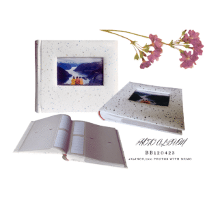 Photo Album Dot Leather 200 Memo Pockets