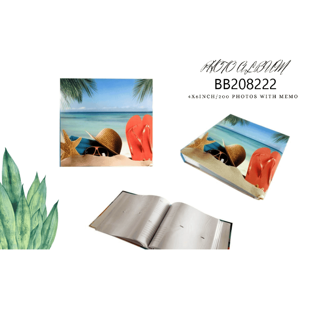 Tropical Coastal Beach Pattern Album 200 Pockets 4R