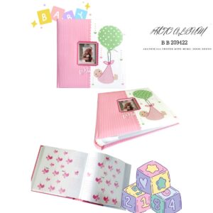 Bound Keepsake Baby Memory Book Pink 200 Photos 4R