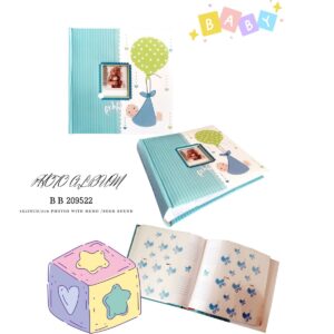 Small Baby Boy Photo Album 200 Slip in 10x15cm