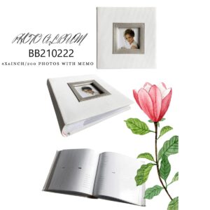 Engagement Leather Photo Album for 4"x6 " 200 Pictures