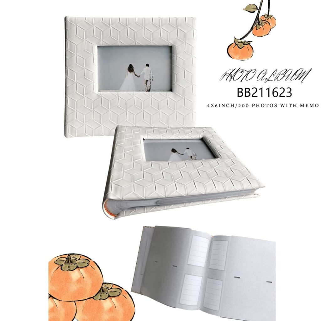 White Marriage Album 200 Memo Pockets 10x15cm