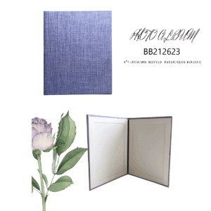 Purple Linen Matted Pages 2 Photos 13x18cm