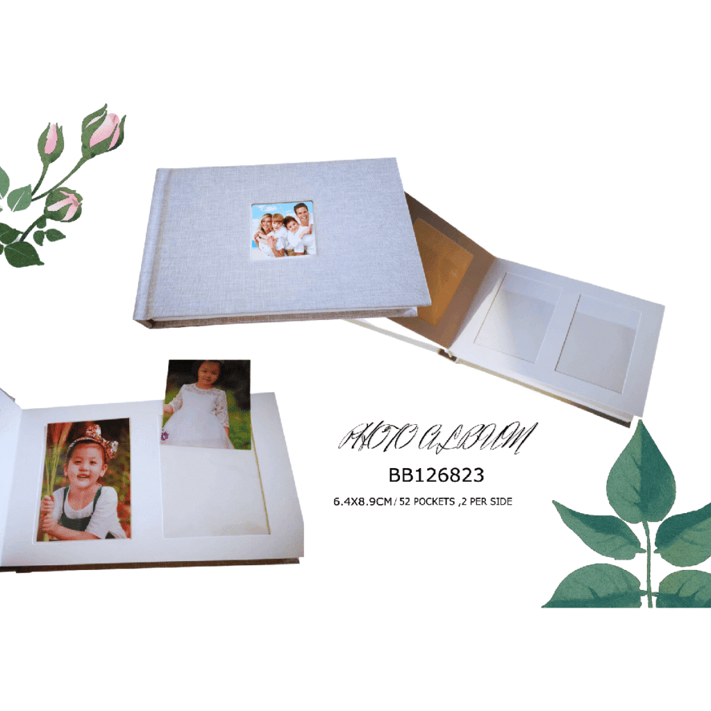 Polaroid Linen Album Book 52pcs 6.4*8.9cm Photos