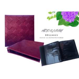 Burgundy Leather Album Book 500 Slots 4"x6"