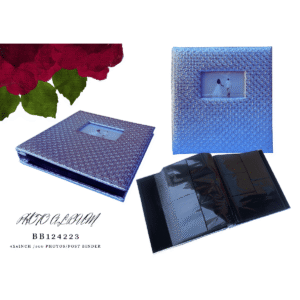 Silver Leather Wedding Album 500 Pockets 4R