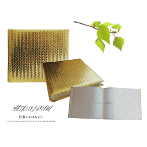 Golden Leather Album Book 200 Photos 4"x6"