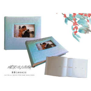 Blue Leather  Album 200 Memo Pockets 4"x6"
