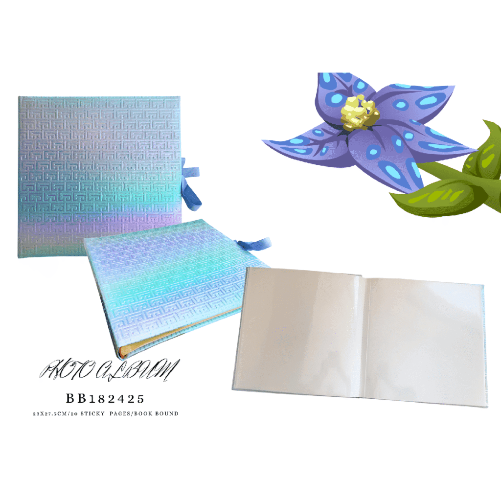 Iridescent Leather Album 20 Self Adhesive Pages 23x27.5cm