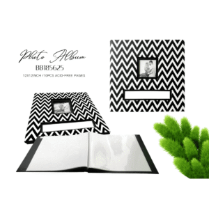 Black Chipboard Scrapbook Album Holds 10pcs 12"x12" Photos