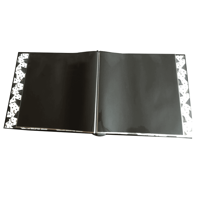 black acid-free pages album