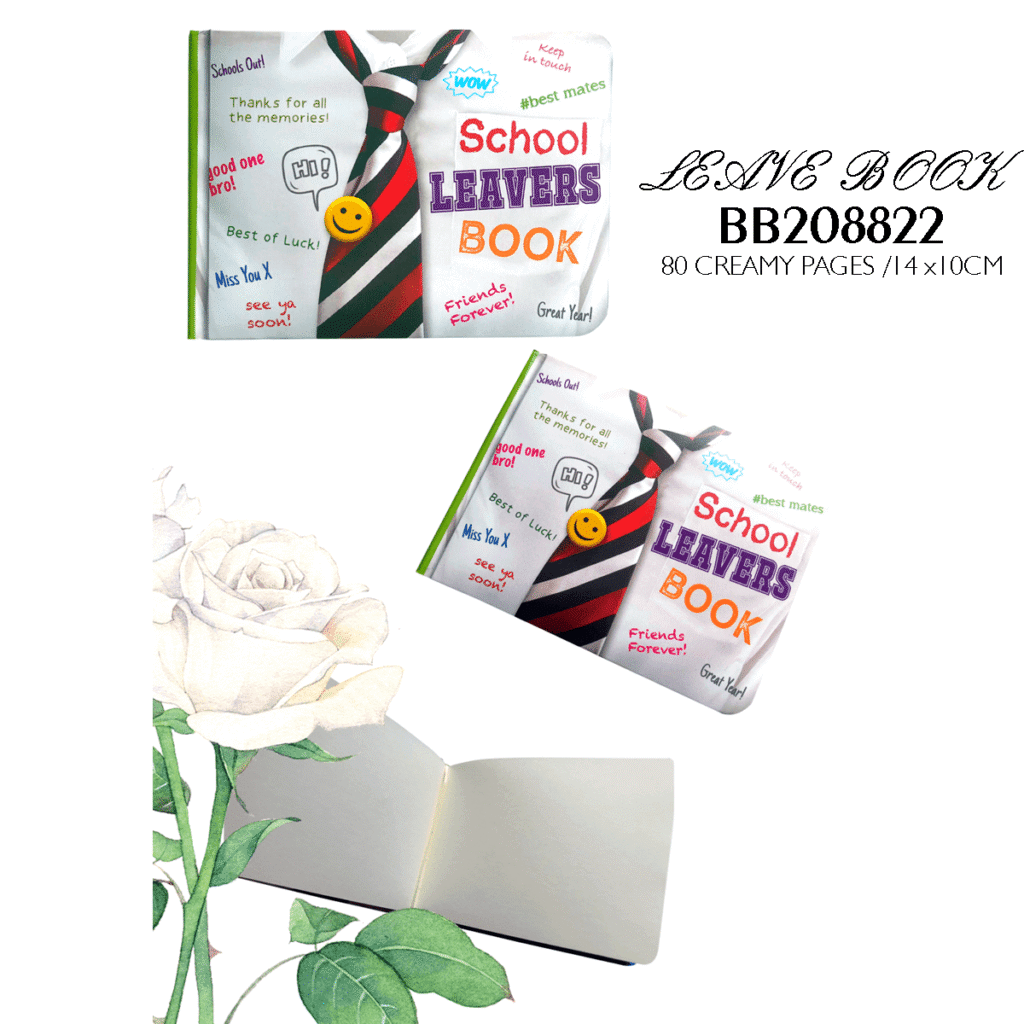 School Leavers Message Book 80 Pages 14x10cm