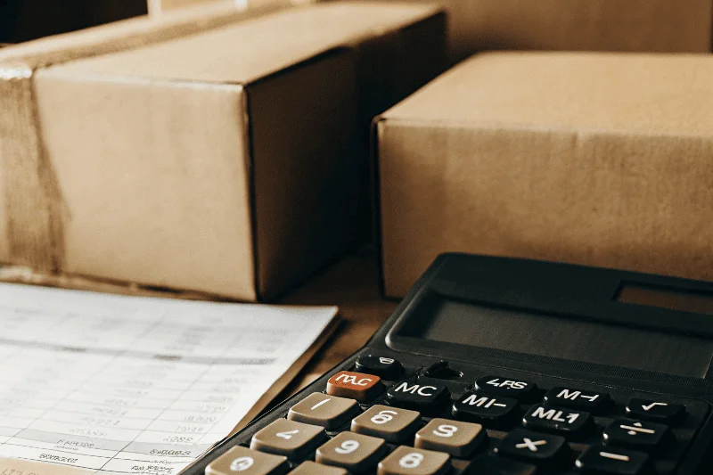 Calculator and shipping documents