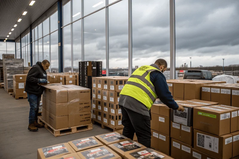 Warehouse with photo album boxes