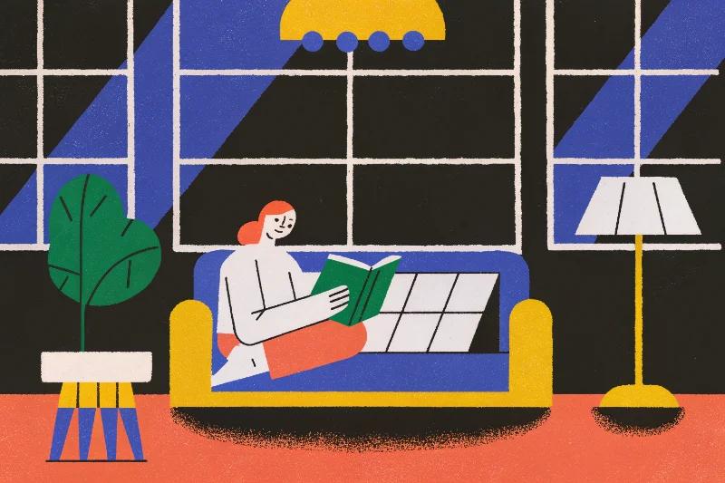 Close-up of a linen cover and book-bound spine of a coffee table album