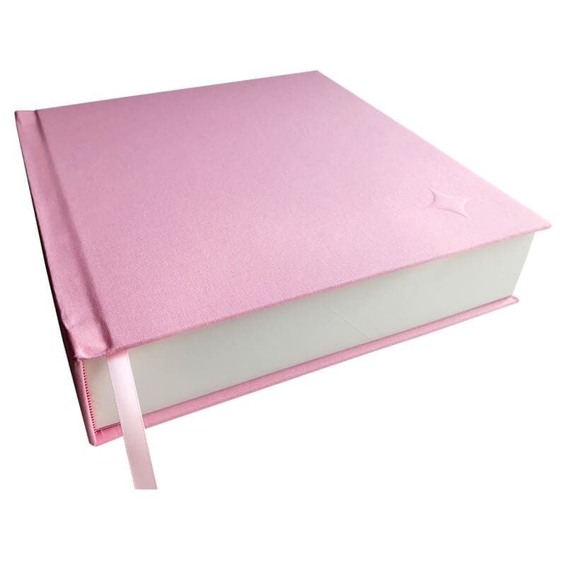 Pink Linen guest book
