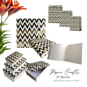 3pcs Paper Gift box +bag+Album Collection