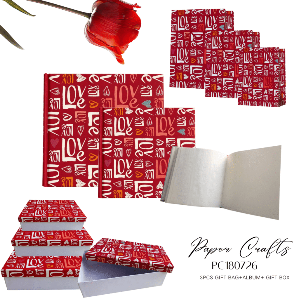 Paper Package Crafts Red Box &Album Collection