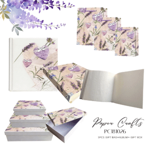 Heart Design Paper Package Stuffs with Album