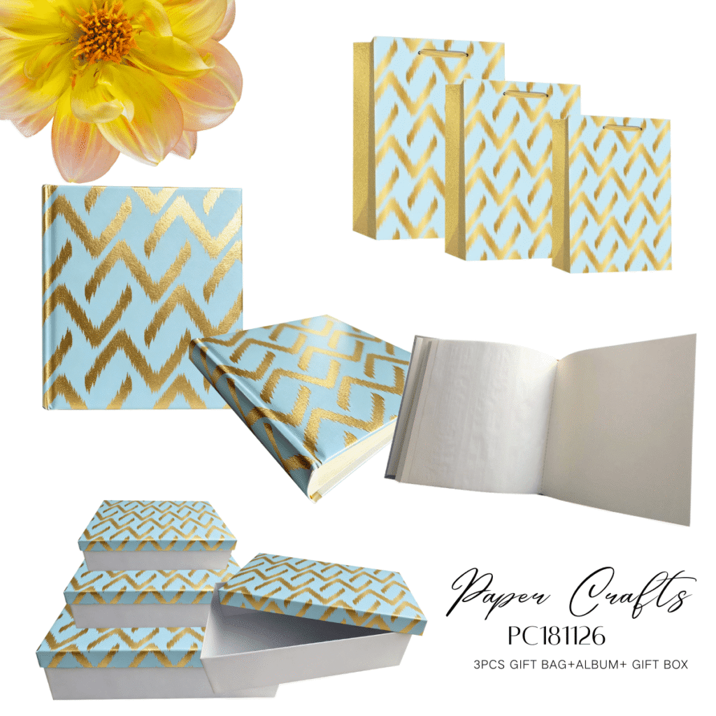 Golden Stamping Gift Bag and Box Wholesale Bulk