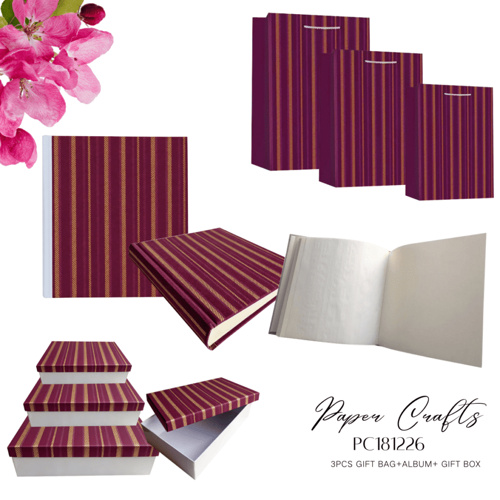 Stripe Design Gift Storage Stuffs Box and Bag