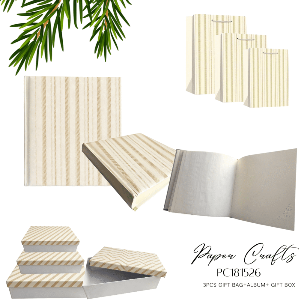 Milky Paper Crafts Gift Bag and Box Set