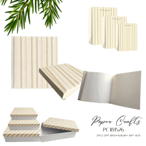 Milky Paper Crafts Gift Bag and Box Set
