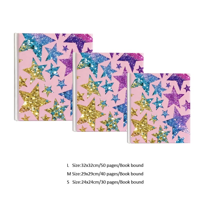 Pink Star Album Book Keepsake