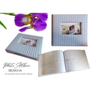4x6 Inch Gray Photo Album 200 Photos