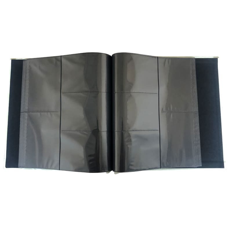 Black plastic sheet photo album