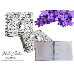 Printed Cultural Album 100 Photos Spiral Binder