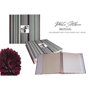 Printed Fancy Album 20pcs Sticky Pages 19x19cm